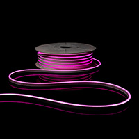 Гибкий неон ML-NF-SIL-6mm-L50-Pink 12В, 10Вт/м, 6х12мм, 110LED/м, IP33, рез 9мм, розовый, 1м